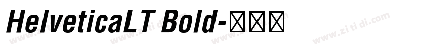 HelveticaLT Bold字体转换